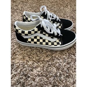 Checker board vans brand new boys size 3